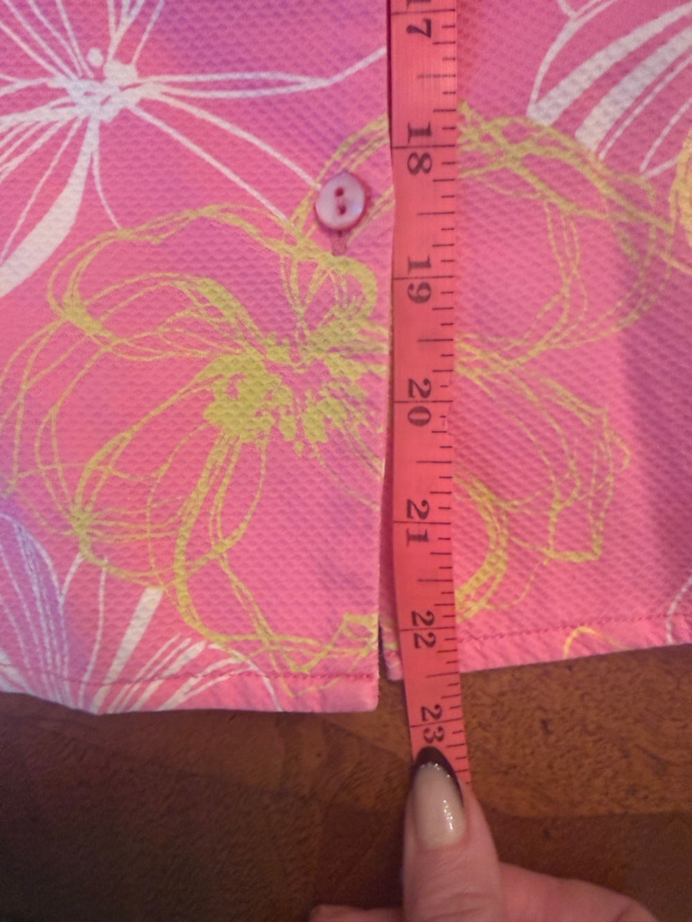 Tori Richard Honolulu Pink Floral Sleeveless Button Front Golf Resort Top Sz 10 - Picture 10 of 10